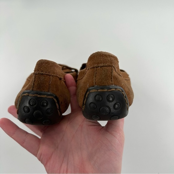 Womens suede flats size 7.5 brown penny loafers 
vintage y2k - Picture 8 of 14